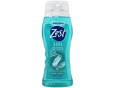 Zest Ocean Breeze with Sea Minerals Refreshing Body Wash 18 fl oz Aqua with Vitamin E Hydrating Body Wash 18 fl oz (1 of each)