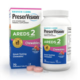 PreserVision® AREDS 2 Formula Eye Vitamin and Mineral Supplement with Lutein & Zeaxanthin, Mixed Berry Flavor, 70 Chewable Tablets