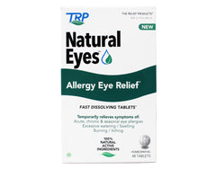 Natural Eyes, Allergy Eye Relief, Fast Dissolving Tablets, for Allergy Symptoms Including Itchiness, Burning, and Excessive Watering, 48 Tablets