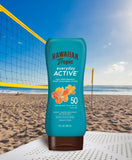 Hawaiian Tropic Mineral Powder Sunscreen Brush SPF 30, 0.15 Ounce & Hawaiian Tropic Island Sport Lotion - SPF 50; 8fl.oz