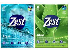 Zest Deodorant Bar Soap Kit: Includes 8 Aqua Bar Soaps with Vitamin E (4 oz each) + 8 Aloe Bar Soaps with Aloe Vera (4 oz each)