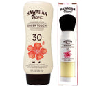 Hawaiian Tropic Mineral Powder Sunscreen Brush, SPF 30 | for Face, Brush On Translucent Sunscreen, & Sheer Touch Lotion SPF 30 | Broad Spectrum Sunscreen, 8oz