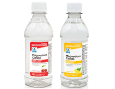 Quality Choice Magnesium Citrate, Saline Laxative Oral Solution, Cherry Flavor 10 Fl Oz & Lemon Flavor 10 Fl Oz