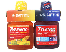 Tylenol Cold + Flu Severe Daytime & Nighttime Liquid Cough Medicine, 2 ct. of 8 fl. Oz