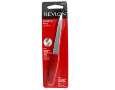 Revlon Emeryl File, Metal Nail File with Easy Grip Handle and Double Sided File Buffer for Precise Nail Shaping and Smoothing, 1 Count