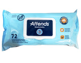 Attends Scented Washcloths for Adult Incontinence Care, Hypoallergenic, Latex and Alcohol Free, 7.8" x 11.8" Wipes, 72 Count