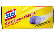 Clorox S.O.S. Steel Wool Soap Pads, Reusable with Anti-Rust Protection, 4 Count