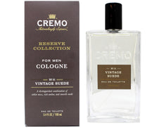 Cremo Vintage Suede (Reserve Collection) Cologne Spray, A Combination of White Moss, Rich Amber, and Smooth Suede, 3.4 Fl Oz