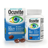 Ocuvite® Eye Health Formula Eye Vitamin& Mineral Supplement with Lutein, Zeaxanthin and Omega-3 –from Bausch + Lomb, 30 Soft Gels