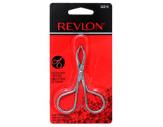 Revlon Slant Tip Scissor Handle Tweezer for Eyebrows, Stainless Steel, Silver, 1 Pack