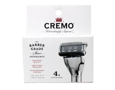 Cremo 5-Blade Barber Grade Mens Razor Cartridge Refills 4 Count - 1 Pack