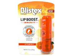 Blistex Lip Boost Immunity, Lip Balm, Intensive Hydration, Vitamin C, Coconut Oil & Beeswax, Moisturizer 0.13 oz