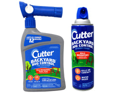 Cutter Backyard Bug Control Combo Pack, with Outdoor Fogger & Hose-End Spray Concentrate