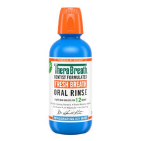 TheraBreath Fresh Breath Mouthwash, Alcohol-Free Oral Rinse, Icy Mint, 16 fl oz