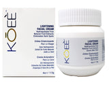 KOEE Lightening Facial Cream, Hydroquinone Free, Natural Fruit Extract, Eliminates Dark Spots, 4 Ounce