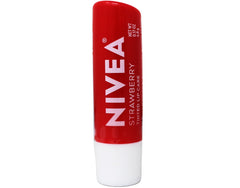 NIVEA Strawberry Lip Care - Tinted Lip Balm for Beautiful, Soft Lips, 0.17 Oz.