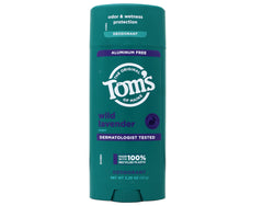 Toms of Maine Wild Lavender Natural Deodorant for Women and Men, Aluminum Free, 3.25 oz