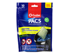 O-Cedar Pacs Hard Floor Cleaner, Crisp Citrus Scent 10 Count