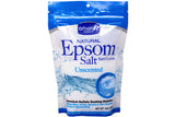 Amoray Premium Epsom Salt Bag Natural Bath Crystals, Magnesium Sulfate Soaking Solution, Unscented 16 oz