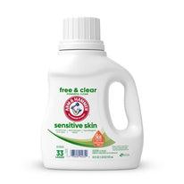 ARM & HAMMER Sensitive Skin Free & Clear, 33 Loads Liquid Laundry Detergent, 33 Fl oz