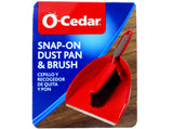 O-Cedar Snap-On Dust Pan & Brush Set