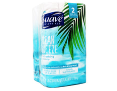 Suave Essentials Ocean Breeze Refreshing Bar Soap -2 Count