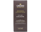 Cremo Vintage Suede (Reserve Collection) Cologne Spray, A Combination of White Moss, Rich Amber, and Smooth Suede, 3.4 Fl Oz