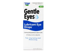 TRP Gentle Eyes Lubricant Eye Drops, Fast Long Lasting Relief, Moisturizing, 0.5 fl oz