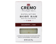 Cremo Exfoliating Body Bar, No. 08, Bourbon & Oak, 6 oz (170 g)