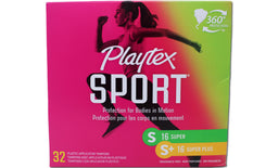 Playtex Sport Tampons Multipack: Super 16 Ct, Super Plus 16 Ct, 32 Total Tampons, Unscented