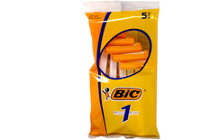 Bic Disposable Razor Shavers Normal Single Blade 5 Count