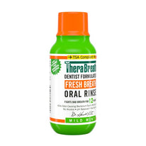 TheraBreath Fresh Breath Mouthwash, Mild Mint, Alcohol-Free, Travel Size, 3 fl oz