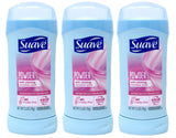 Suave 24 Hour Protection Powder Invisible Solid Anti-Perspirant Deodorant 2.6 Oz  (Pack of 3)