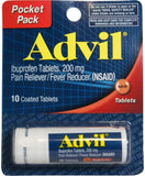 4 Way Nasal Decongestant Spray, Phenylephrine Hydrochloride 1%, 1 Fl Oz + Advil Pocket Pack Ibuprofen 200 mg 10 Ct