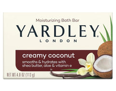 Yardley London Moisturizing Bath Bar Creamy Coconut 4oz.