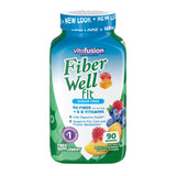 Vitafusion Fiber Well Fit Fiber + B Vitamin Sugar-Free Gummies Peach/Berry 90 Count