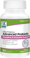Quality Choice Advanced Probiotic Digestive Capsules, 60 Count - Pack of 1