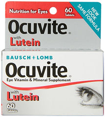 Bausch & Lomb Ocuvite Eye Vitamin & Mineral Supplement with Lutein 60 Each