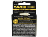 Trojan Condom Magnum Ribbed 3 Count (Pack of 1)