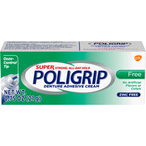 Polident Super Poligrip Denture Adhesive Cream, 0.75 oz Travel Size