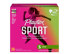 Playtex Sport Tampons Super Absorbency Unscented, 36 Count