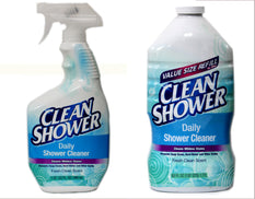 Clean Shower Daily Shower Cleaner 32oz. Spray Bottle + 60oz. Refill Kit