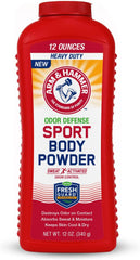 Arm & Hammer Odor Defense Sport Body Powder 12 Ounces, Pack of 1