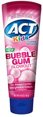 ACT Kids Bubblegum Blowout Toothpaste 4.6 Ounce Each