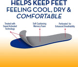 Arm & Hammer Odor Control Soft Step Insoles, Trim-To-Fit - One Pair, Pack of 1