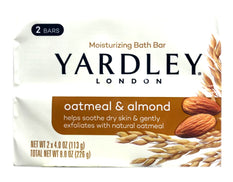 Yardley London Bath Bar Oatmeal & Almond 4oz, 2 Count