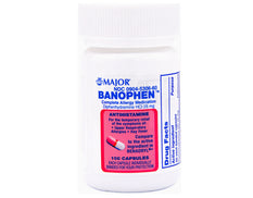 Major Banophen Complete Antihistamine, 100 Capsules