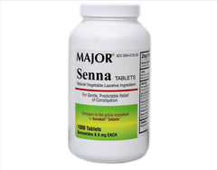 Major Pharmaceuticals Senna Vegetable Laxative Tablets, 1000 ct.