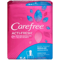 Carefree Acti-Fresh Body Shape Regular to Go Panty Liners 20-Count :  : Health & Personal Care