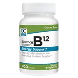 Quality Choice 500mcg Vitamin B12 Energy Support Tablets, 100 Count - Pack of 1